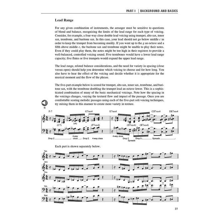 Arranging Jazz Modern Jazz Voicing