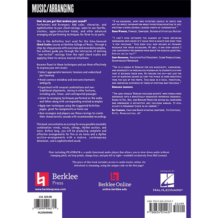 Arranging Jazz Modern Jazz Voicing