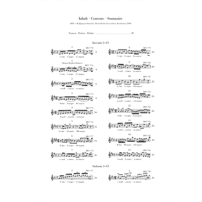 Bach: Inventions and Sinfonias BWV 772-801 (Henle Urtext)