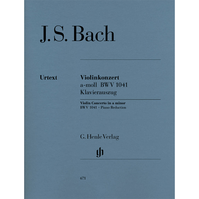 Bach: Violin Concerto in A Minor BWV1041 (Urtext)