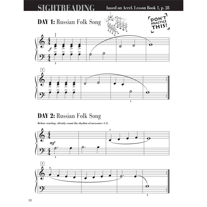 Accelerated Piano Adventures: Sightreading - Book 1