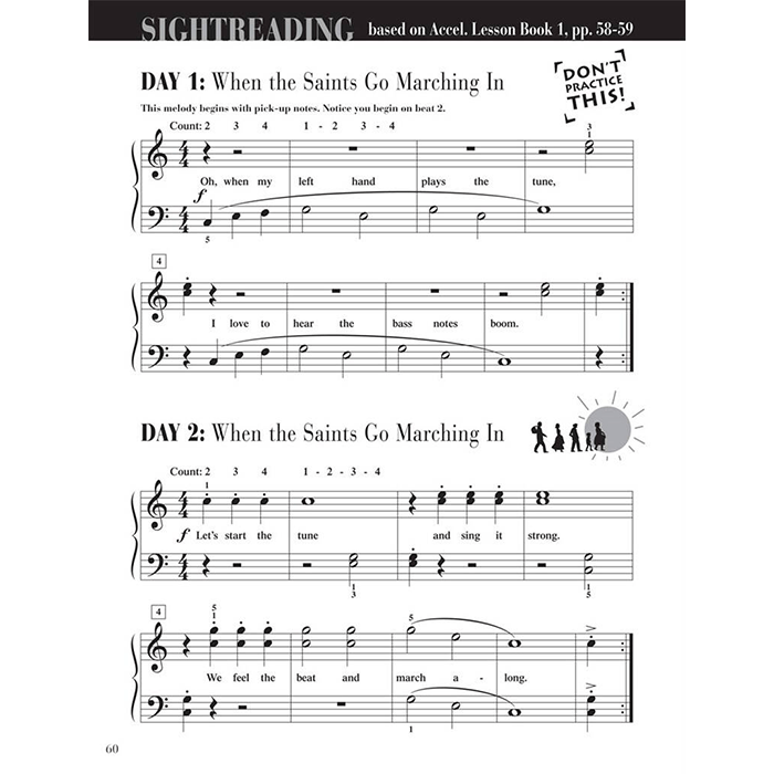 Accelerated Piano Adventures: Sightreading - Book 1