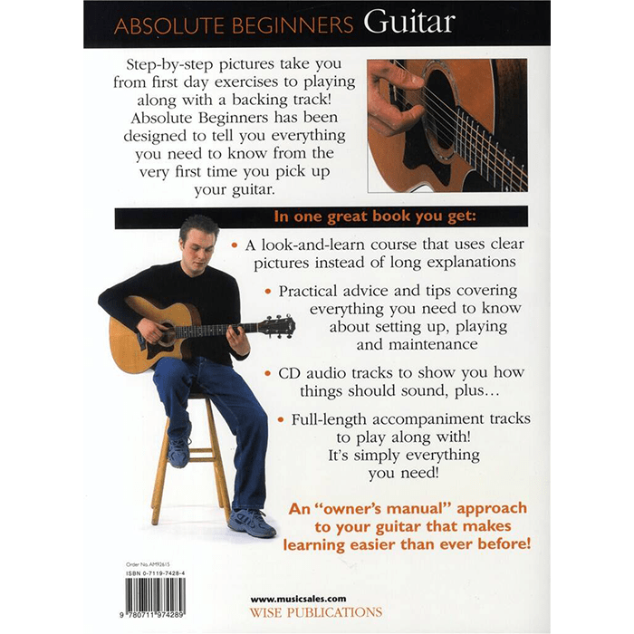 Absolute Beginners Guitar Book One Large Edition Book/CD