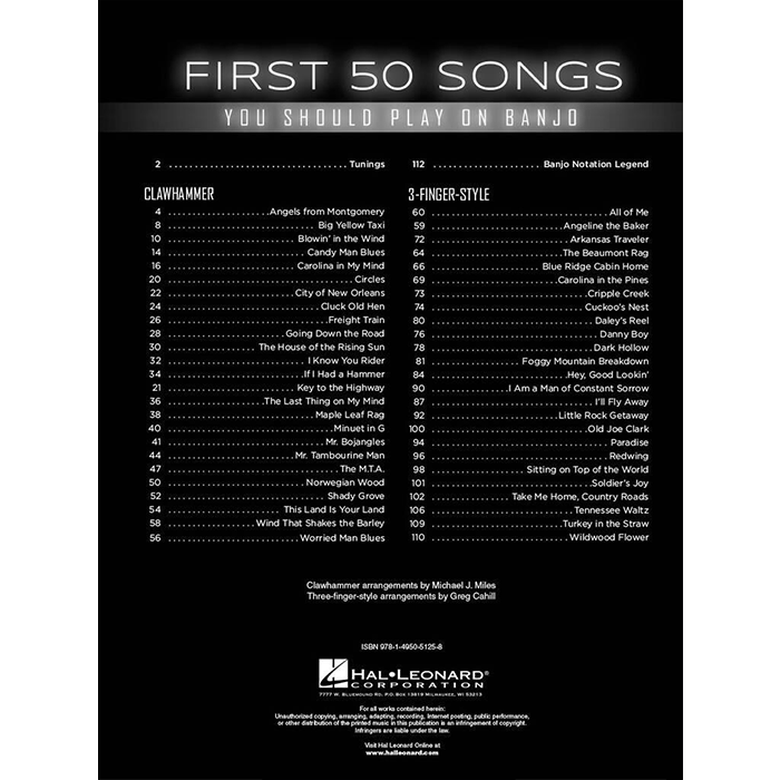 First 50 Songs You Should Play On Banjo