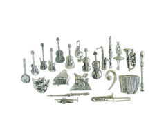 Pewter Pin Badge Electric Guitar (S Style)