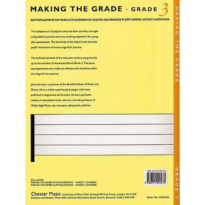 Making The Grade: Grade Three (Alto Saxophone)