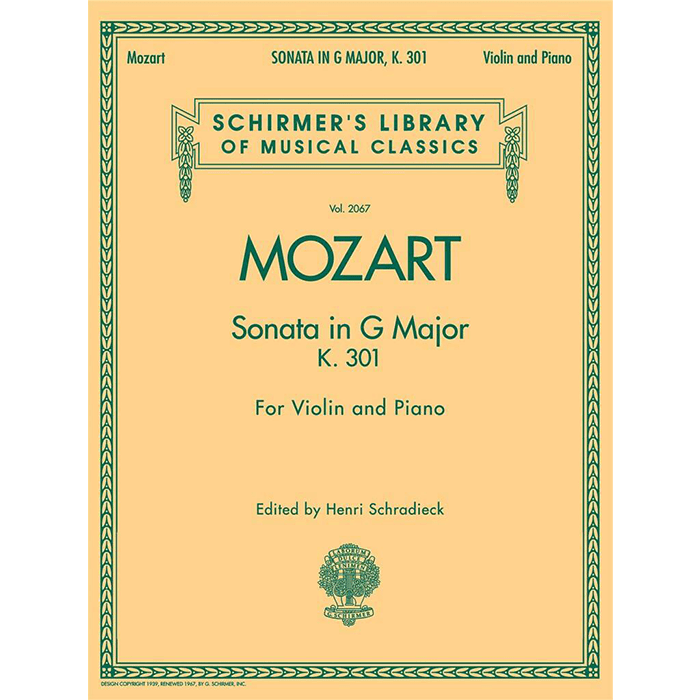 Sonata In G For Violin and Piano K.301