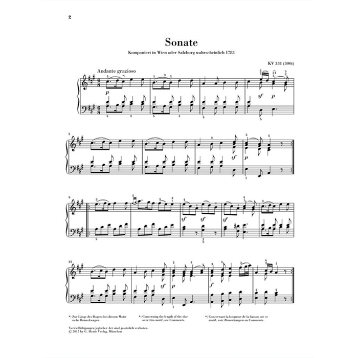 Mozart: Sonata A Major K331