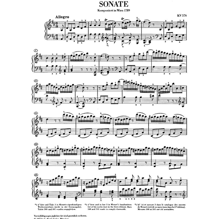Mozart: Piano Sonata in D major