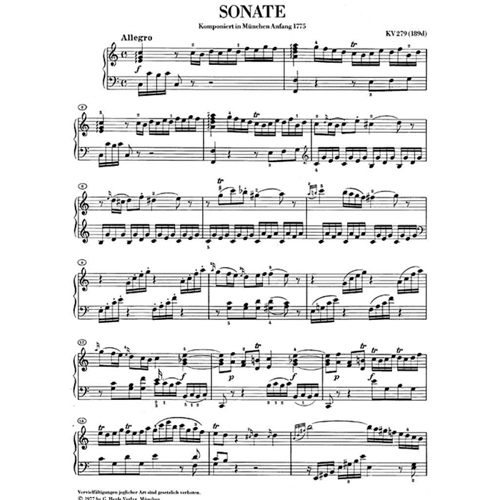 Mozart: Piano Sonata in C major (Henle Urtext)
