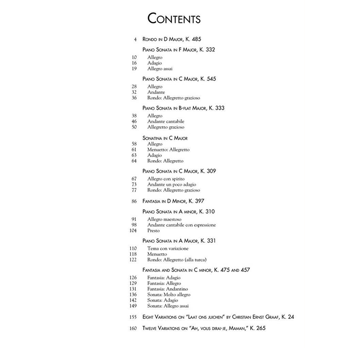 Mozart: Favorite Piano Works