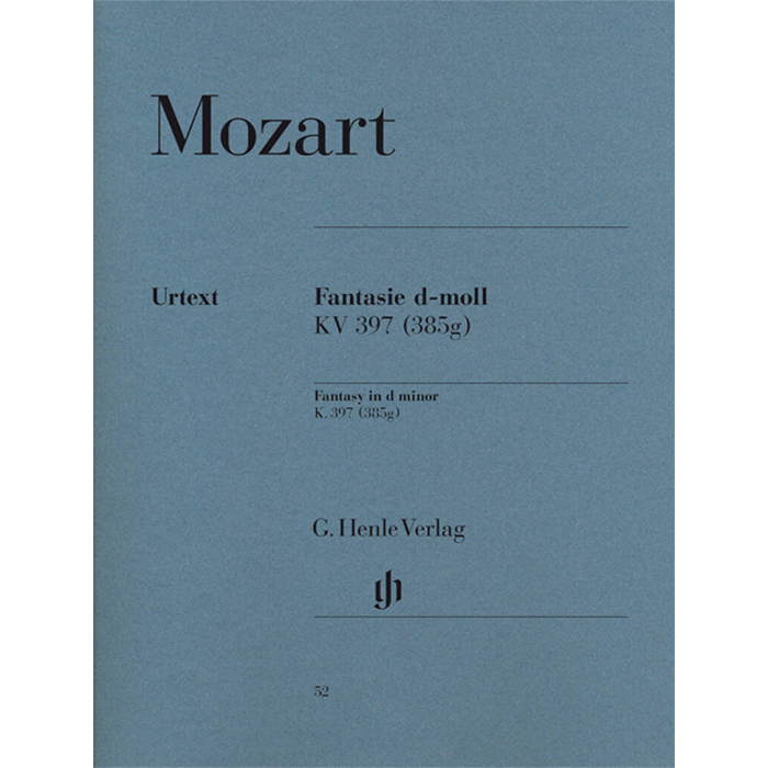 Mozart: Fantasy (Fantasia) in D Minor, K.397 (Urtext)