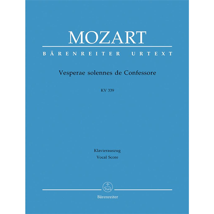 Mozart Vesperae Solennes De Confessore K.339