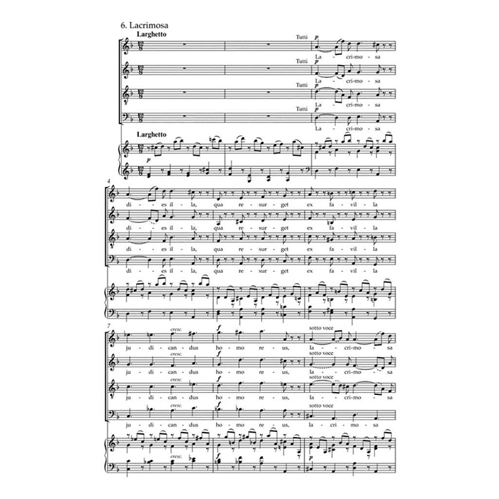 Mozart Requiem (K.626) Vocal Score (Choir)