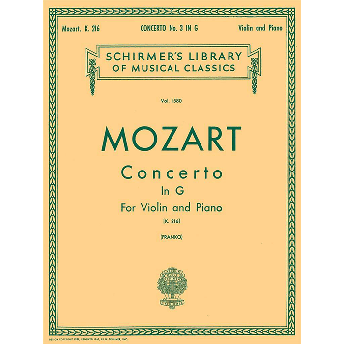 Mozart - Violin Concerto No.3 In G K.216