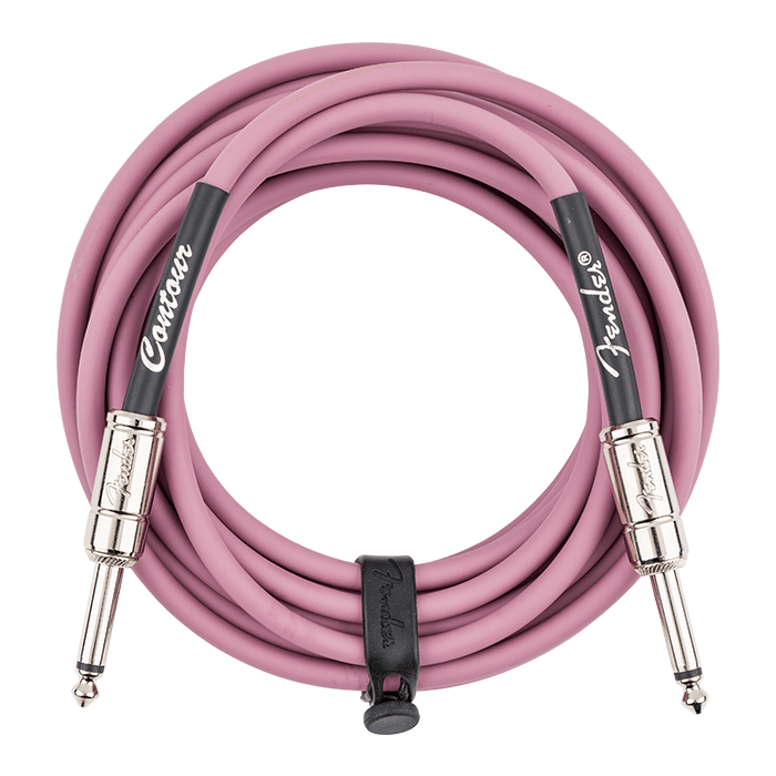 Fender Contour 18.6' Instrument Cable, Burgundy Mist