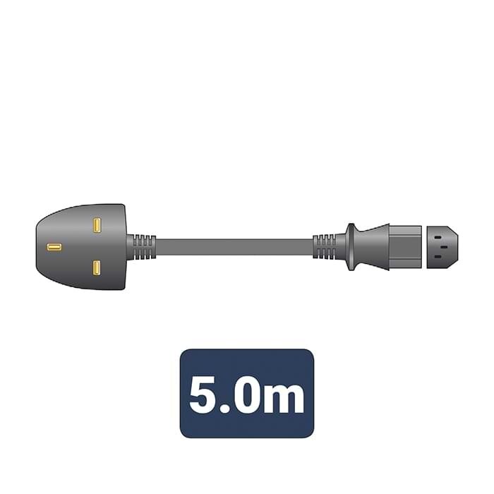 Mercury UK Plug To IEC Lead 5.0M Black