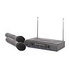 QTX Dual Handheld Microphone VHF Wireless System 175.0MHz