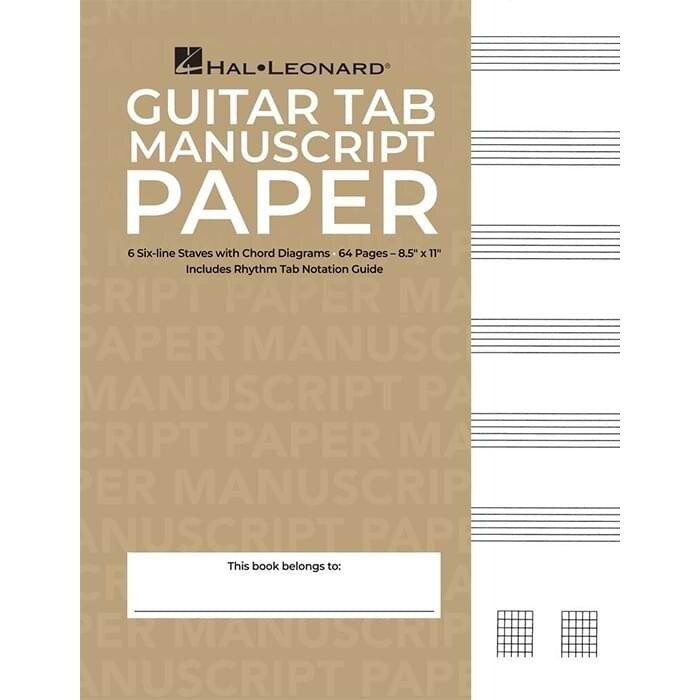 Guitar TAB Manuscript Paper