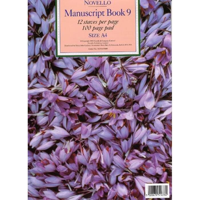 Novello Manuscript Book A4 12St 100Page Pad