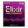 Elixir 3 Pack 11052 Acoustic Guitar String Nanoweb 80/20 Light 12-53