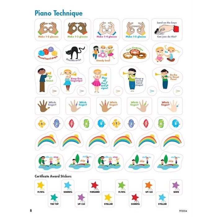 My First Piano Adventure Sticker Book