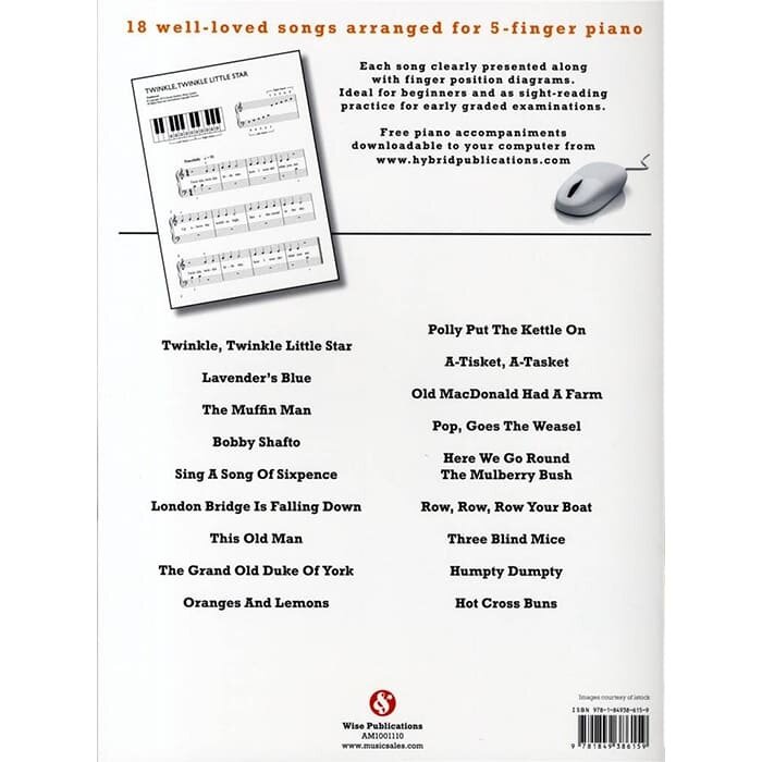 Easy 5 Finger Piano Nursery Rhymes