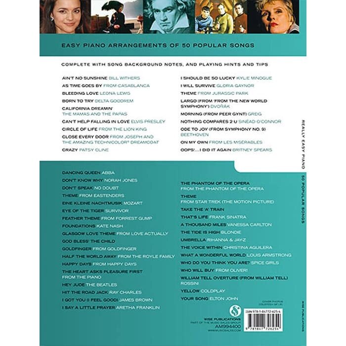 Really Easy Piano 50 Popular Songs