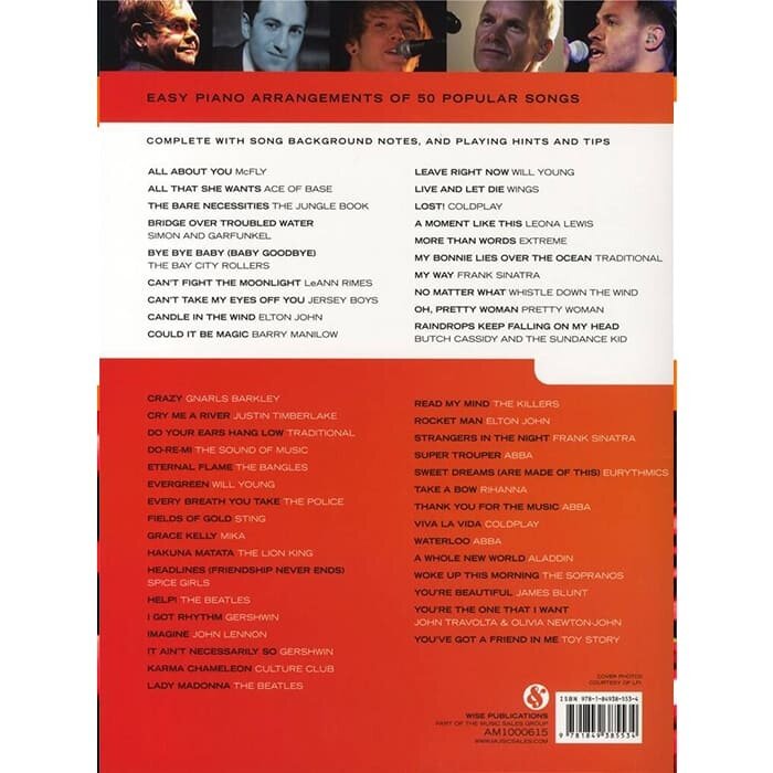 Really Easy Piano 50 Hit Songs Piano Book