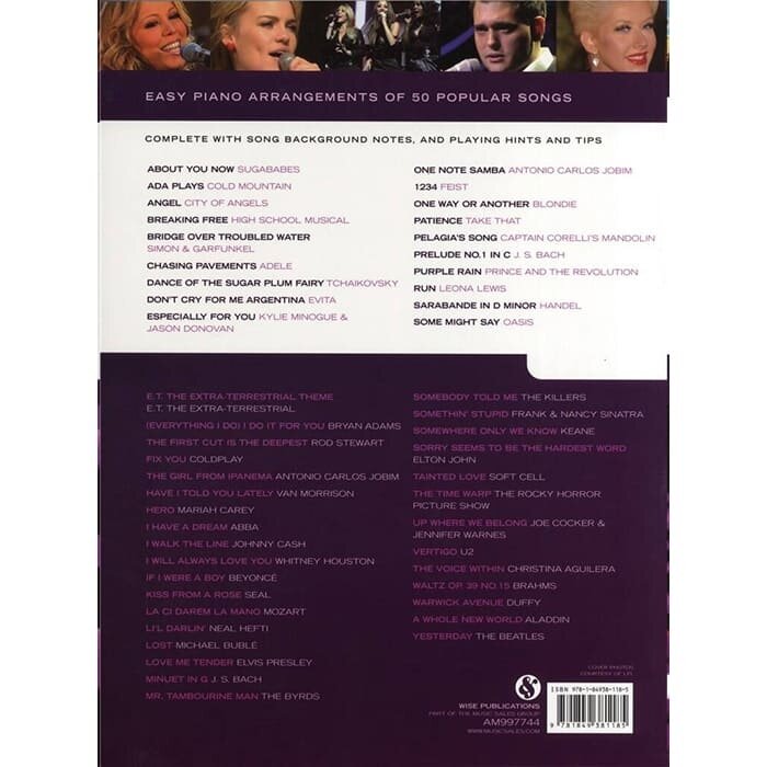 Really Easy Piano 50 Fantastic Songs Book