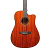 Chord S6-DZB  Sundown Electro-Acoustic Western Guitar - Dark Zebrano