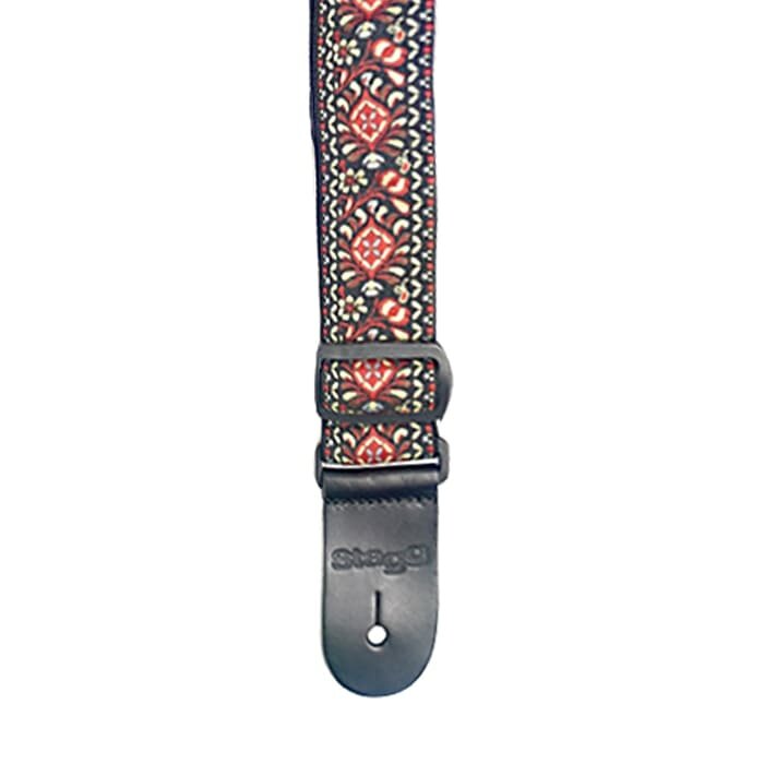 Stagg Woven Strap Nylon Jimi Brown