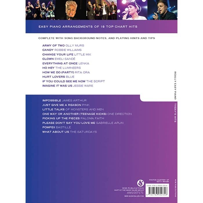 Really Easy Piano Today’s Hits Piano Book Dno