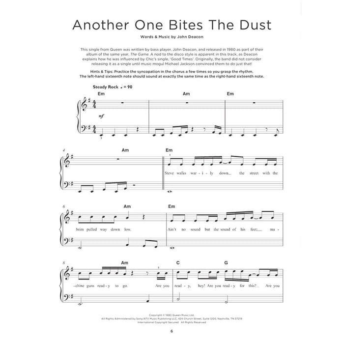 Really Easy Piano Queen Updated 20 Queen Hits