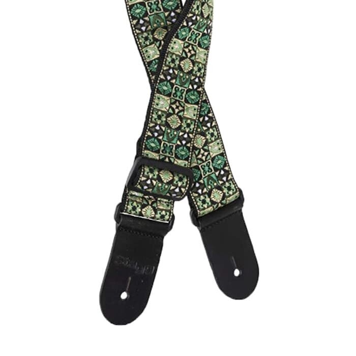 Stagg Woven Strap GT Hoote Mix Green