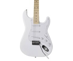 Chord CAL63M-ATW Electric Guitar - Maple Neck - White