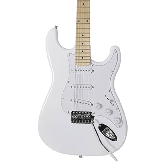 Chord CAL63M-ATW Electric Guitar - Maple Neck - White