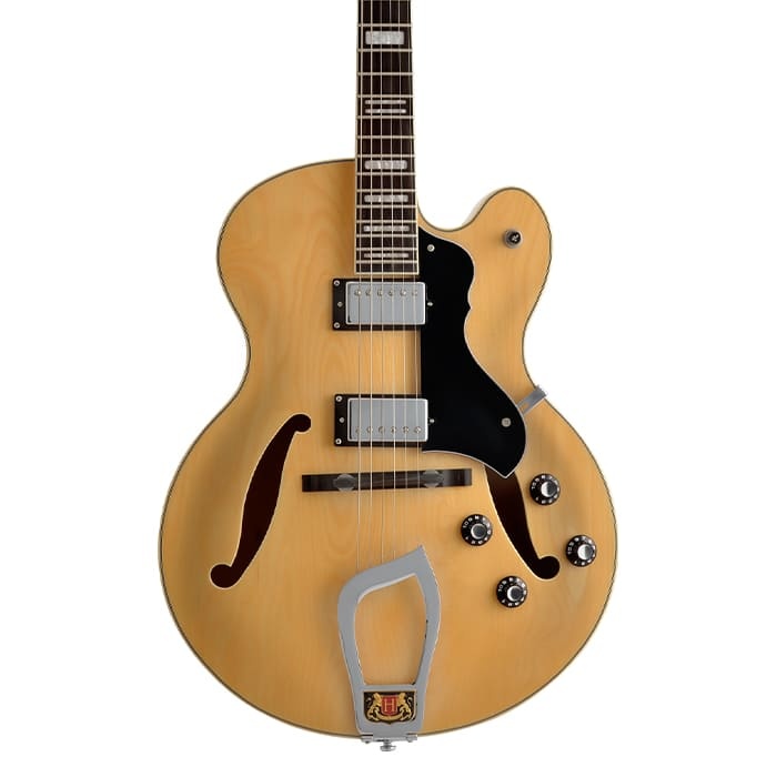 Hagstrom HJ500 Hallow Body Electric Guitar Natural