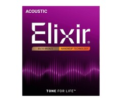 Elixir (3 Pack 11027) Acoustic Guitar String 80/20 Custom Light 11-52