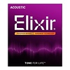 Elixir (3 Pack 16027) Acoustic Guitar String Custom Light 11-52