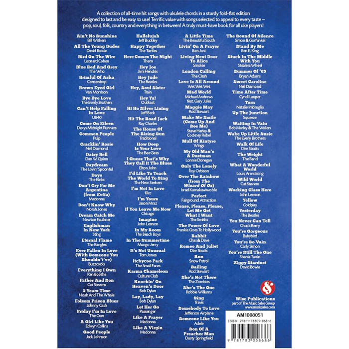 101 Hits For Ukulele Blue Book Uke Book