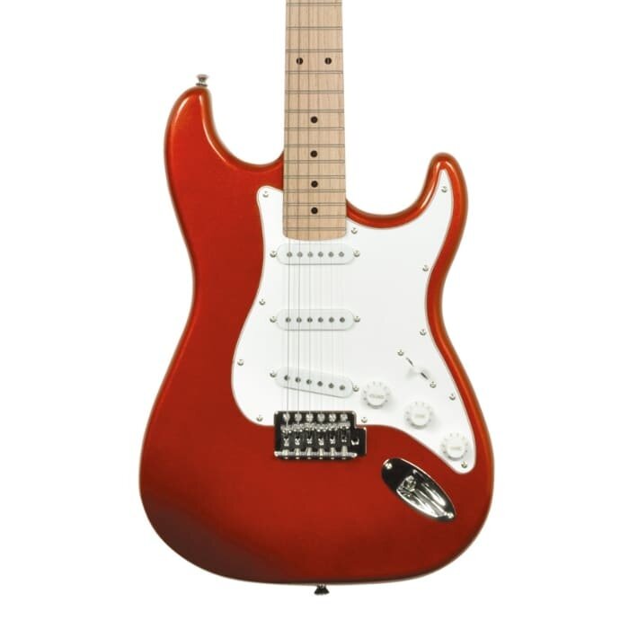Chord CAL63M-Mrd Metallic Red Strat With Maple Neck