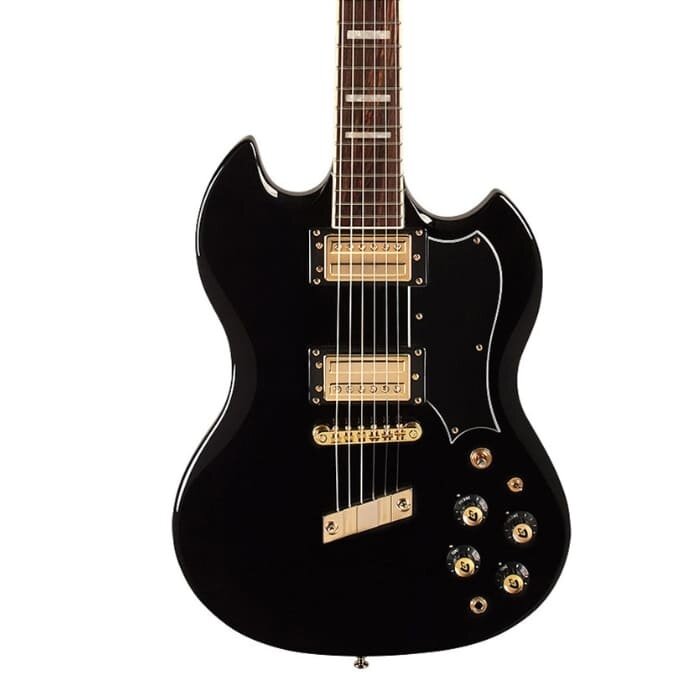 Guild Polara Kim Thayil In Black - Hb-1'S W/ Compensated Stop Tail