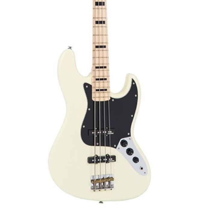 Vintage VJ74 Bass Maple Vintage White