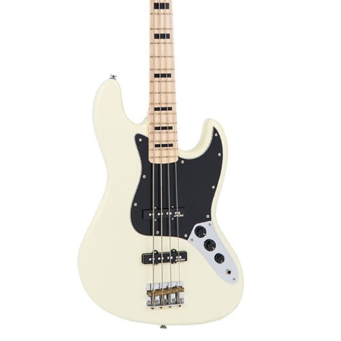 Vintage VJ74 Bass Maple Vintage White