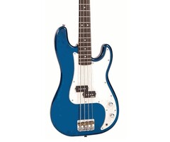 Vintage V4 Bass Guitar Bayview Blue