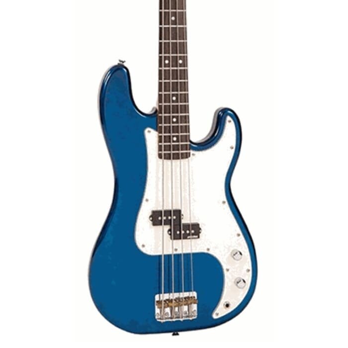 Vintage V4 Bass Guitar Bayview Blue