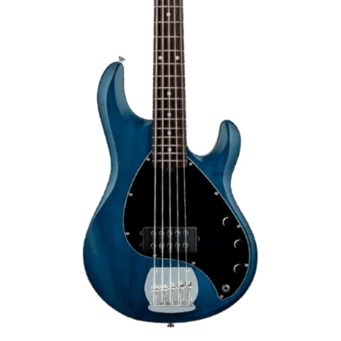Sterling Sub Ray 5 Trans Blue Satin 5-String R/W F/B M/N