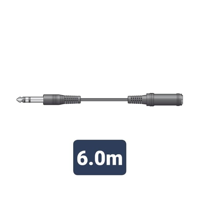 Avlink 6.3mm Stereo Plug to 6.3mm Stereo Socket Leads