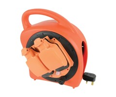 Mercury 2-Gang 20M Weatherproof Garden Extension Reel